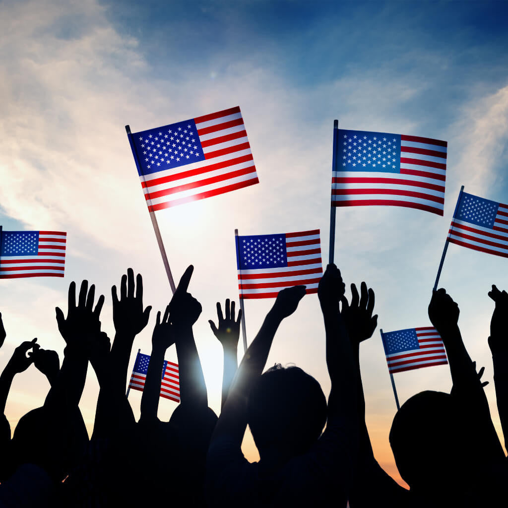 People Holding Flags