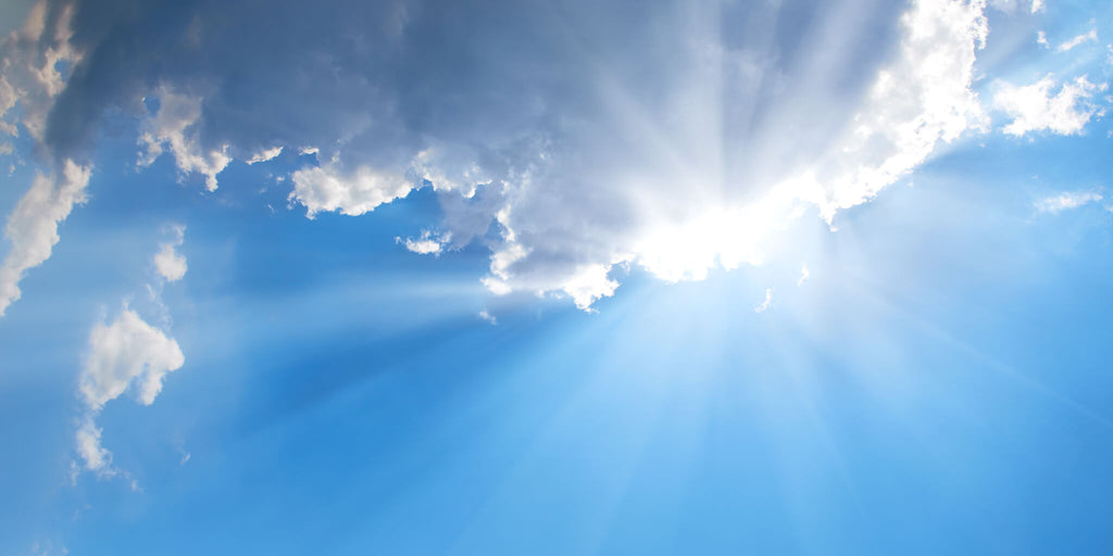 Clouds and Sun Rays Sky