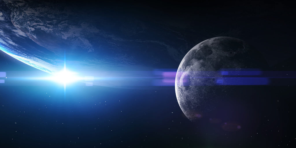 Earth and Moon Space