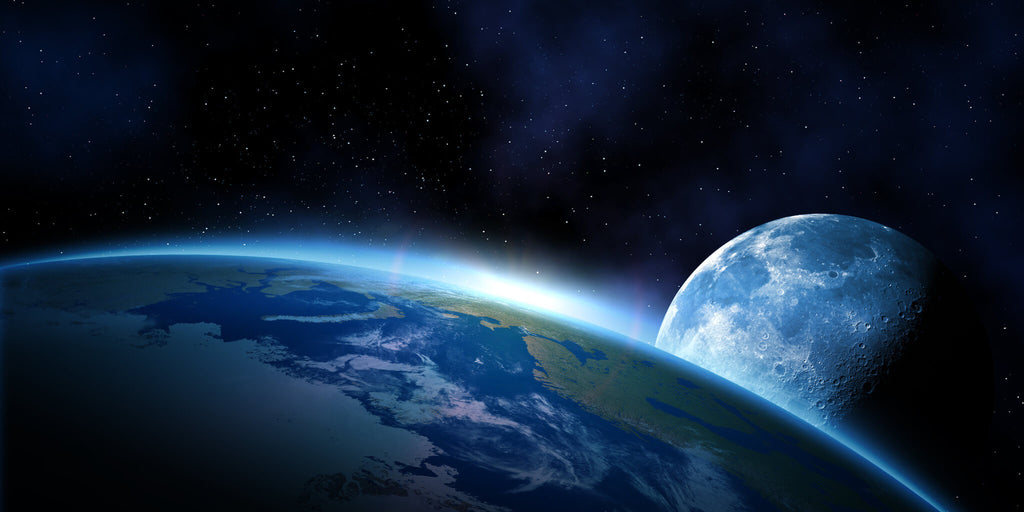 Earth and Moon Space