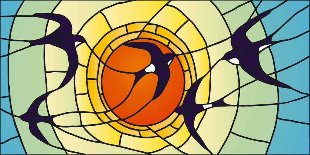 Tree Mountain Stained Glass