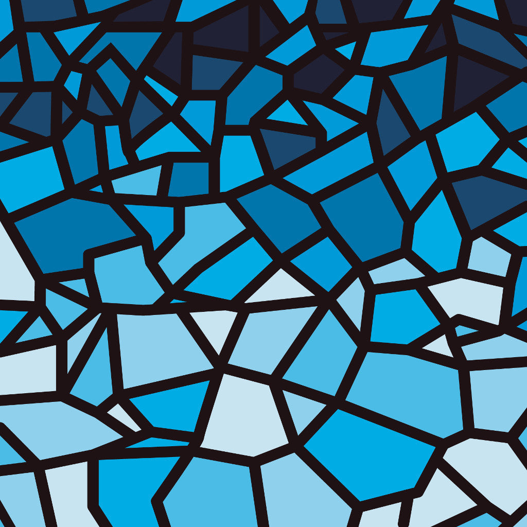 Abstract Floral Stained Glass