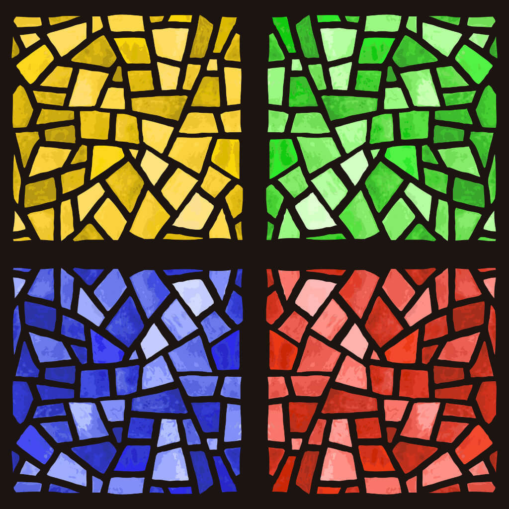 Mary and Jesus Stained Glass