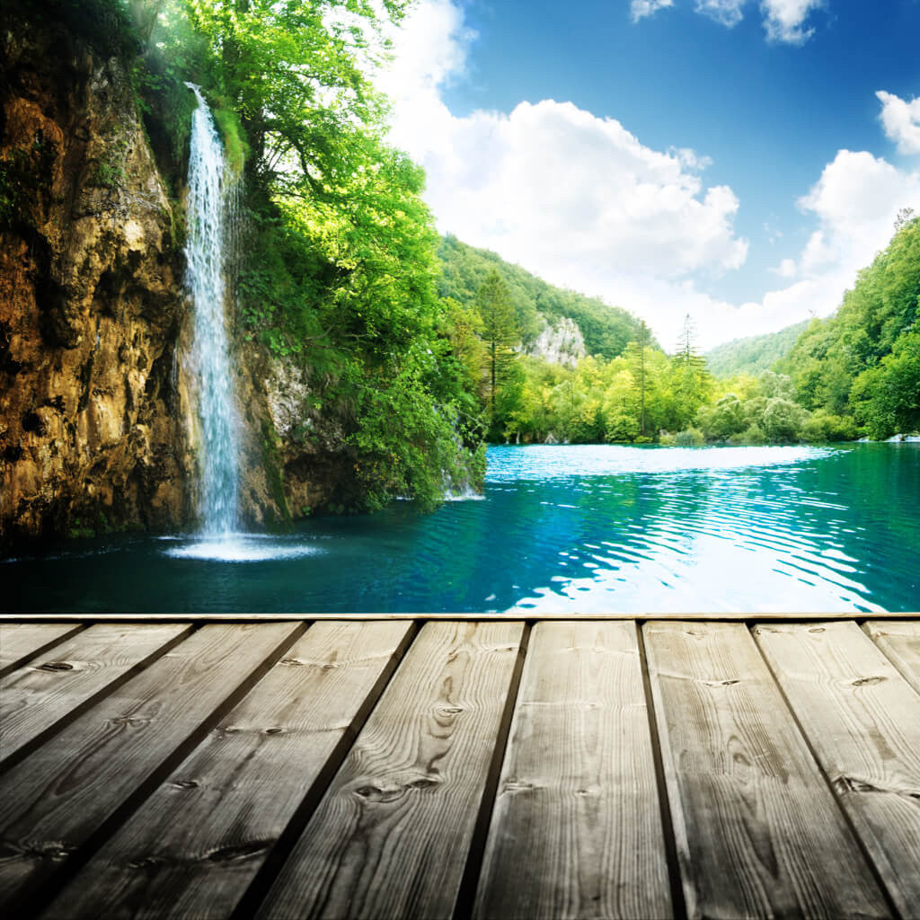 Tropical Waterfall Dock