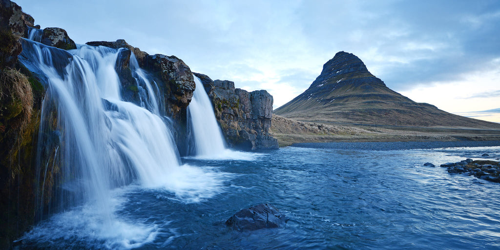 Waterfalls Through Rocks