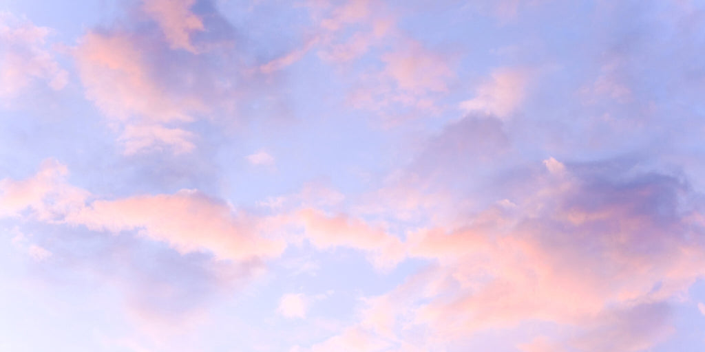 pink and blue clouds background