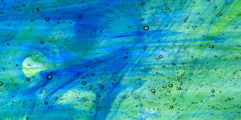 Blue-Green Glass Abstract