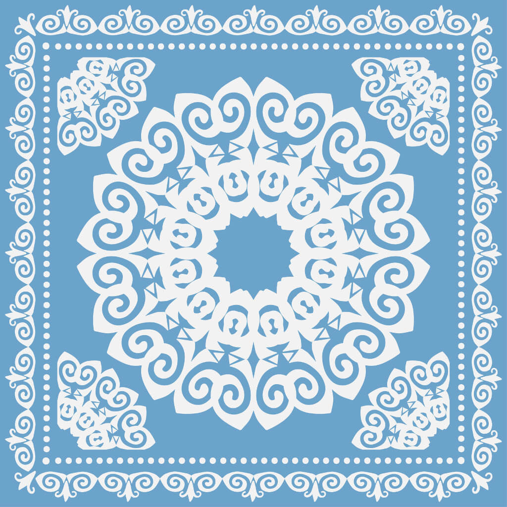 Blue Mandala Tile