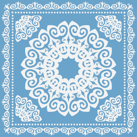 Blue Mandala Tile