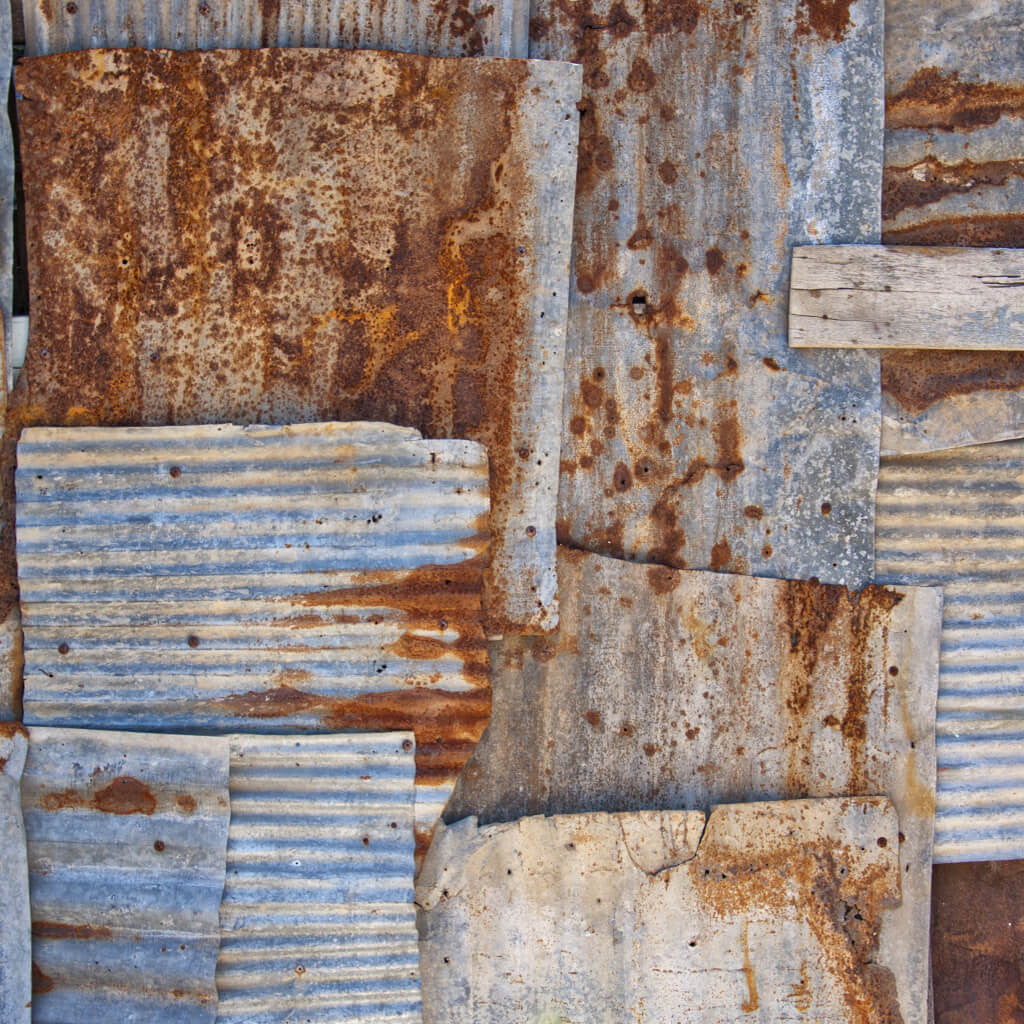 Rusty Corrugated Iron Sheets