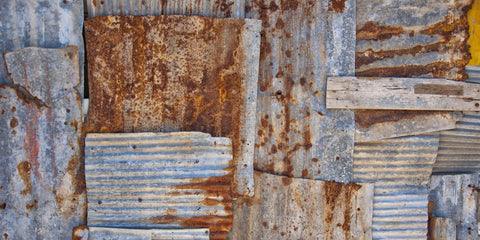 Rusty Corrugated Iron Sheets